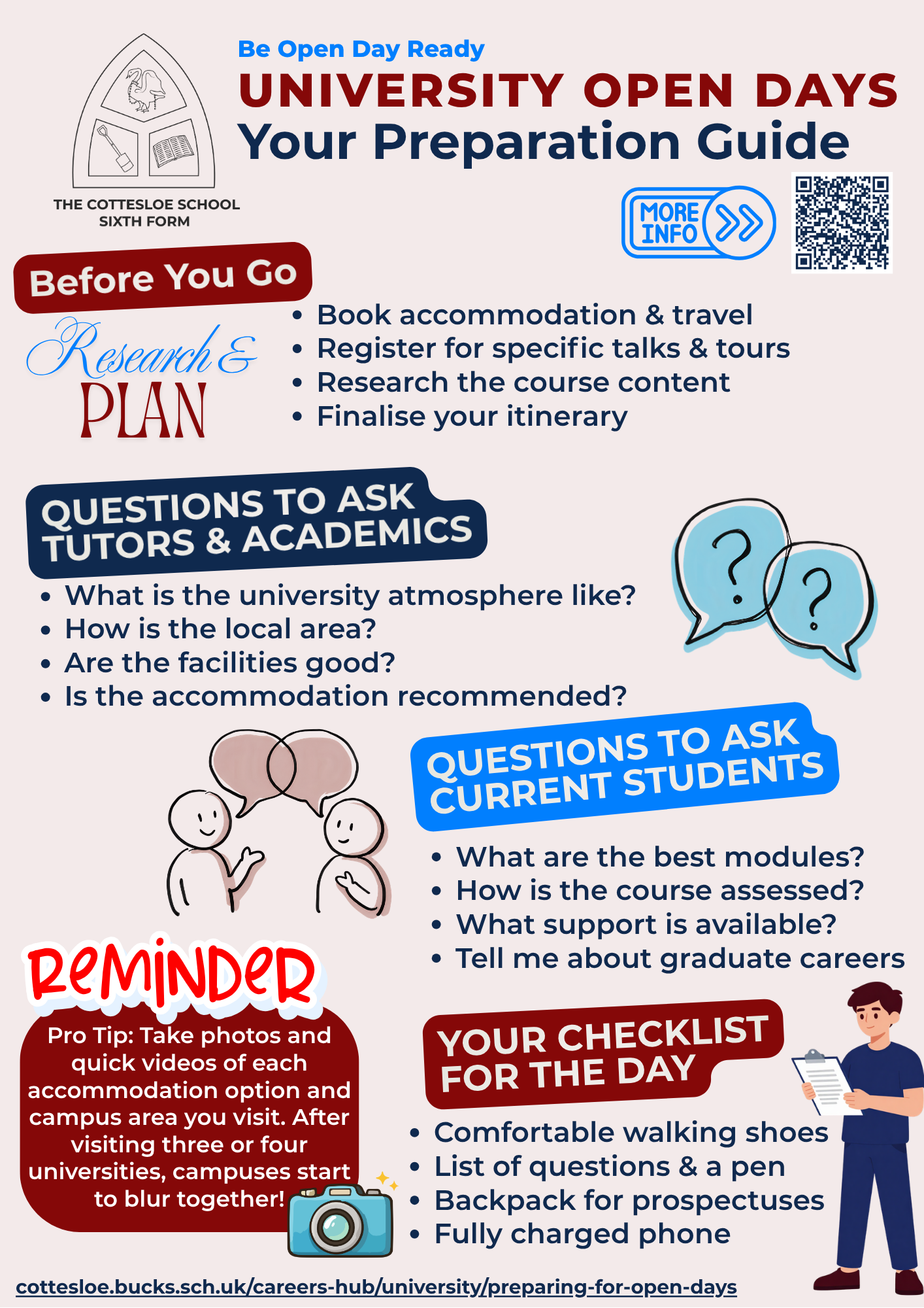 The Cottesloe School Sixth Form University Open Day Prep Guide The Cottesloe School Sixth Form University Open Day Prep Guide