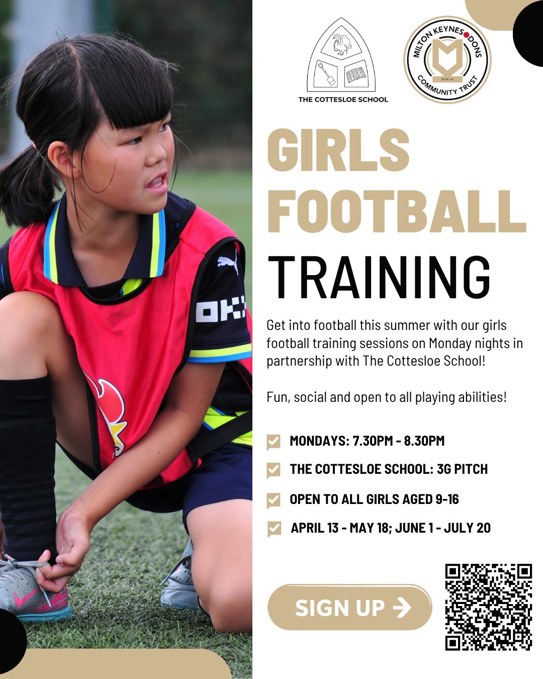 MK DONS Girls Training