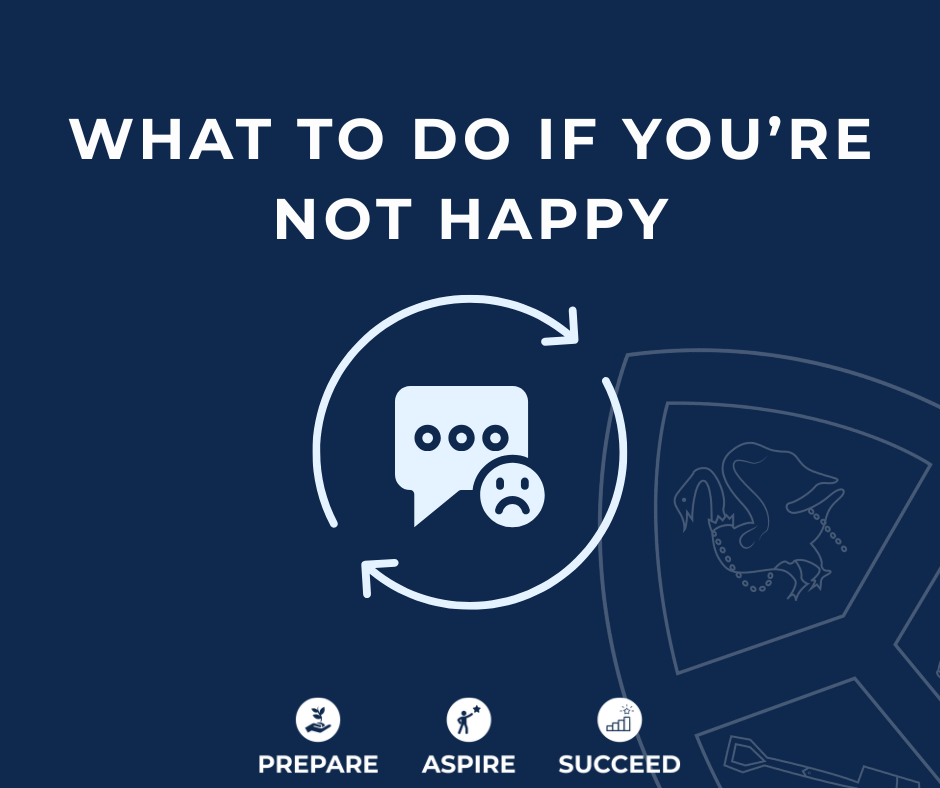 What to do if you’re not happy